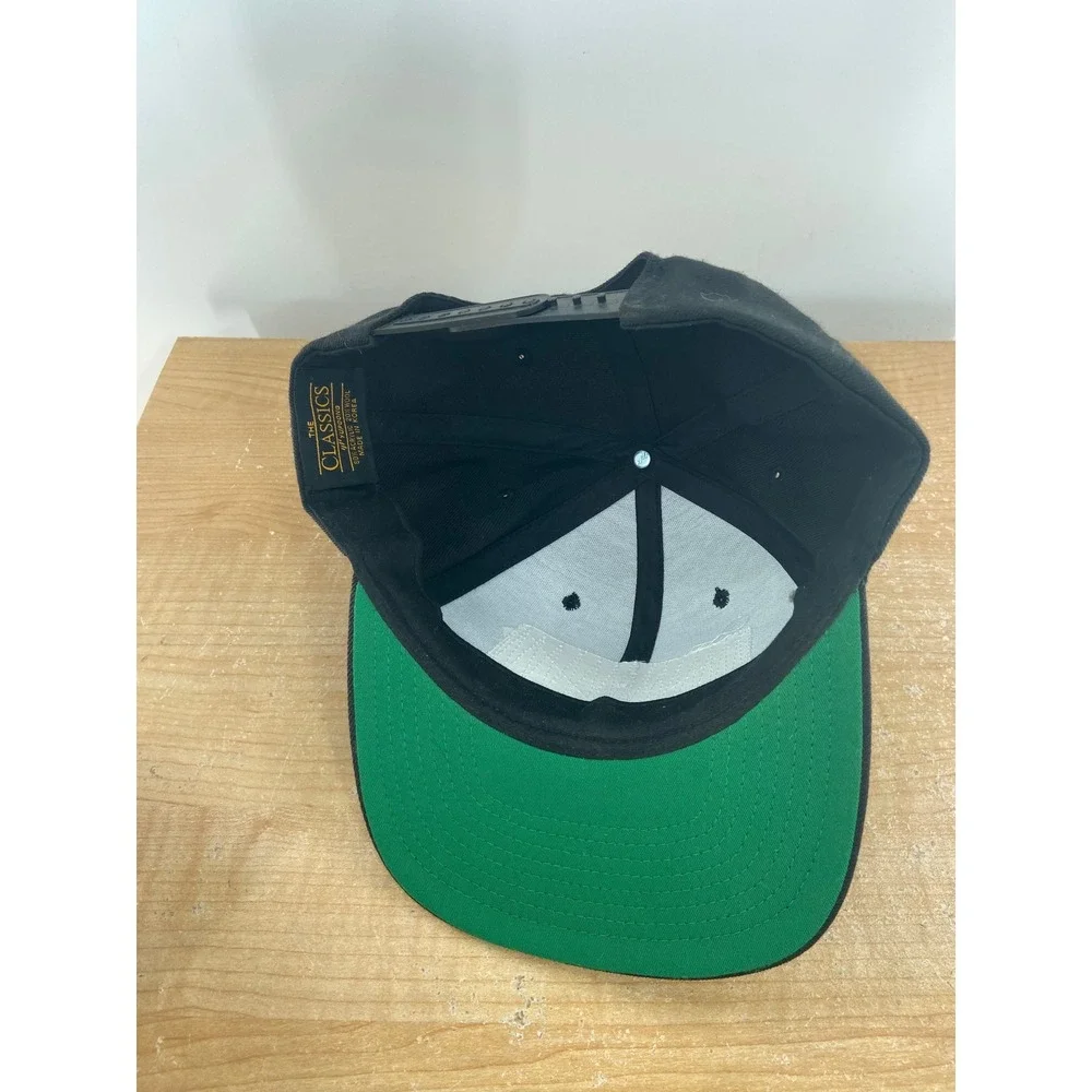 Koe Wetzel Stephenville TX Snapback Hat Black Yupoong Classics Flat Brim Cap